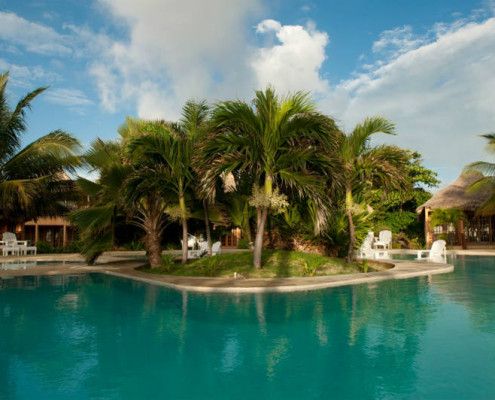 Belize egzotyczne wakacje Hotel Portofino. TOP TRAVEL Ekskluzywne wycieczki Ameryka Środkowa. basen